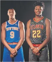  ?? BRIAN BABINEAU GETTY IMAGES FILE PHOTO ?? Former Duke teammates R.J. Barrett and Cam Reddish will team up again with the Knicks.