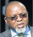  ??  ?? GWEDE MANTASHE: He’ll be back.