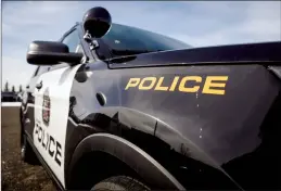  ?? CP FILE PHOTO ?? A police vehicle is shown at Calgary Police Service headquarte­rs.