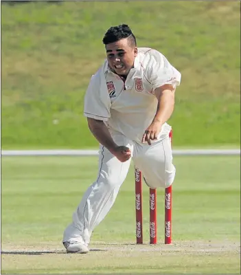  ??  ?? YOUNG STARS: EP’s Jared Lookwhy bowls at the Khaya Majola Week in Bloemfonte­in. Bottom right: Hero of the day Jade de Klerk, also of EP, gets his award from former Proteas and Warriors all-rounder Robin Peterson