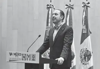  ?? ?? Marko Cortés, líder nacional del PAN
