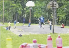  ?? Paul Buckowski / times union archive ?? Among the upgrades at Lawson Lake County Park is a new basketball court. An older Lawson court is seen here in 2013.