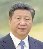  ??  ?? Chinese President Xi Jinping.