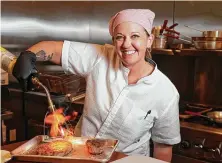  ?? Melissa Phillip / Staff file photo ?? Chef Jess DeSham Timmons of Cherry Block Craft Butcher & Kitchen will appear Sunday night on “Beat Bobby Flay.”