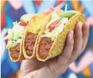  ?? DEL TACO ?? Del Taco is releasing its new Beyond Taco and Beyond Avocado Taco on April 25.