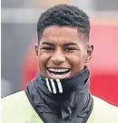  ??  ?? Marcus Rashford: scored United’s equaliser at Blackburn.