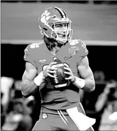  ?? MICHAEL AINSWORTH/AP ?? Clemson QB Trevor Lawrence isn’t alone in hoping there’s a football season.