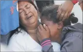  ?? PICTURE: MICHAEL WALKER ?? SAD: Marilyn Paron, left, cries outside the Ottery Hypermarke­t where her son Nolan Lindsay was shot dead. With her is a relative, Pamela Bouwers.