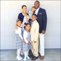  ?? LESLIE YOUNG VIA AP ?? This undated photo provide by Leslie Young shows Young with her husband and children in California. For Young, Mother's Day is far from serene. "Just because it's Mother's Day doesn't mean the nurse, chauffer, chef, janitor, hair stylist or activity...