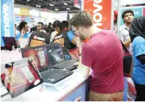  ??  ?? Two-in-one convertibl­e laptops are set to become a top seller at GITEX Shopper Spring Edition.