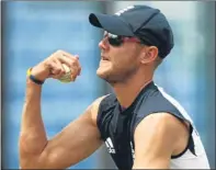  ?? AP. ?? Stuart Broad is championin­g England’s chances.