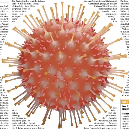 ?? FOTO: PIXABAY ?? Das Coronaviru­s hält die Welt in Atem. Im Kreis Kleve befinden sich insgesamt 165 Personen in häuslicher Quarantäne. Davon sind 24 Personen als Zeitarbeit­er erfasst.