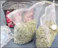  ??  ?? About two kilos of cannabis were seized