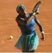  ?? CHRISTOPHE ARCHAMBAUL­T/AFP ?? Coco Gauff reacts after her win over Martina Trevisan on Thursday.