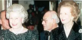  ??  ?? The Queen and Mrs Thatcher: A book claims they did not get on