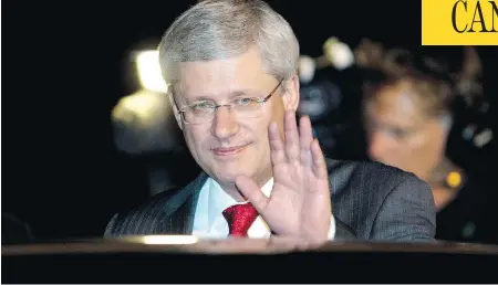  ?? ADRIAN WYLD / THE CANADIAN PRESS FILES ?? Stephen Harper, shown in 2014, officially retired from politics on Friday and is set to launch his own Calgary-based consulting business.