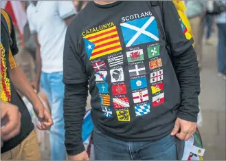  ??  ?? DISPARATE VOICES: Will the EU have a problem on its hands with Catalonia if it addresses the Scottish question?