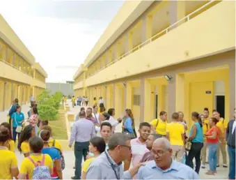  ?? ANEUDY TAVÁREZ ?? Una de las escuelas inaugurada­s por el presidente Danilo Medina.