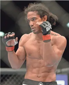 ?? JOE CAMPOREALE, USA TODAY SPORTS ?? Benson Henderson, above, is scheduled to take on Patricky Freire in the main event of Bellator 183..