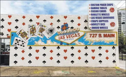  ?? L.E. Baskow Las Vegas Review-Journal @Left_Eye_Images ?? The Gamblers General Store moved across the street to its new location, 727 S. Main St., in March.