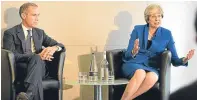  ?? Picture: PA. ?? Theresa May with Bank of England boss Mark Carney.