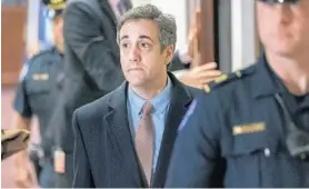  ?? J. SCOTT APPLEWHITE/AP 2019 ?? Michael Cohen began serving his sentence in May and was scheduled to be released from prison in November 2021.