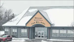  ?? JEREMY FRASER/CAPE BRETON POST ?? Work will begin soon to replace the attic sprinkler system at Boularderi­e Elementary School on Kempt Head Road in Boularderi­e.