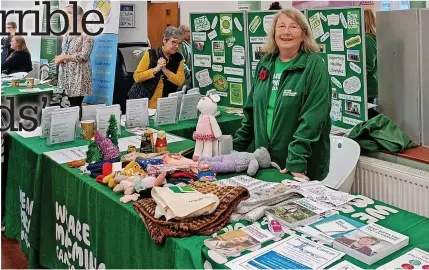  ?? ?? Carol from the Southport Macmillan Centre team at a Health and Wellbeing Event