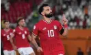  ?? Photograph: DeFodi Images/ Getty Images ?? Mohamed Salah was on target from the penalty spot to earn Egypt a draw against Mozambique.
