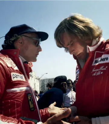  ??  ?? James Hunt was drafted in to replace Emmo at Mclaren, where he went up against Ferrari’s Niki Lauda, a rivalry for the ages