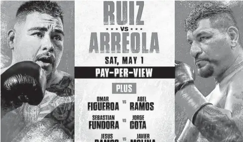  ?? FOTO: REFORMA ?? > El mexicano enfrentará a Chris Arreola empezando el mes de mayo.