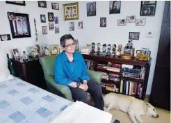  ??  ?? NEW YORK: Disabled veteran Gloria Montes answers questions in her Bronx apartment in New York. Montes, who was forced to sleep in a car or on friends’ floors until she found a place at a housing unit in the Bronx in September 2014, says she wants the...