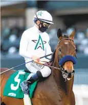  ?? BENOIT PHOTO ?? Life is Good, trained by Bob Baffert, is the morninglin­e favorite in today’s San Felipe at Santa Anita.