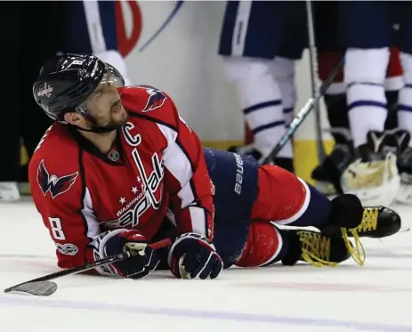  ?? ROB CARR/GETTY IMAGES ?? The Washington Capitals are just 5-15 in series-clinching games in the Alex Ovechkin era, including 1-5 in Game 6s where they hold a 3-2 series lead.