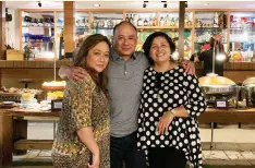  ??  ?? CHEF Reggie Paras with Sally San Jose and Chef James Antolin – Competitio­n Director