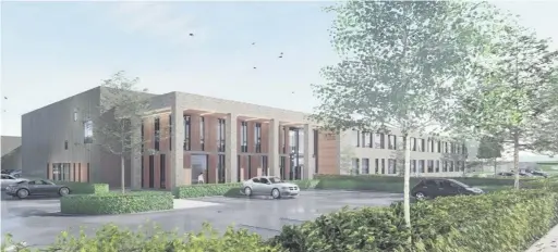  ??  ?? Artist impression of The High School Leckhampto­n