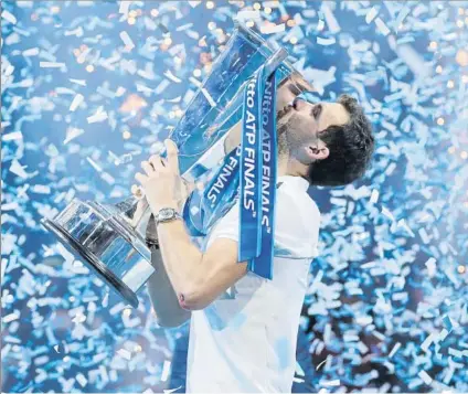  ?? FOTO: AP ?? Grigor Dimitrov, campeón de las ATP Finals este año en Londres. Su primer gran título que le permitió además ser nº 3 mundial