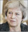  ??  ?? THERESA MAY: Was to set out plans for post-Brexit farming policy.