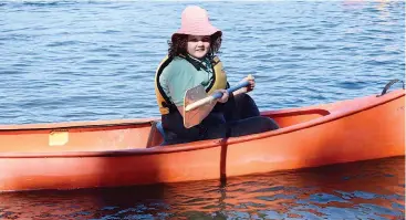  ??  ?? Bridget McKenna of Drouin takes to the water.