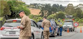  ?? PHOTO: JOHN KIRK-ANDERSON/FAIRFAX NZ ?? The fire cordon is a sore point for residents of the Port Hills suburbs in Christchur­ch.