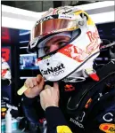  ??  ?? Max Verstappen prepares for action, but it was cut short