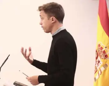  ??  ?? ► Íñigo Errejón impulsa temas como servicios públicos y cambio climático.