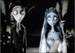  ??  ?? The Corpse Bride featured the vocal talents of long-time Burton collaborat­or Johnny Depp.