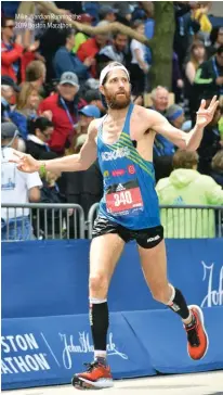  ??  ?? Mike Wardian Running the 2019 Boston Marathon