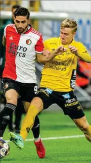  ?? FOTO: GETTY IMAGES ?? Elfsborg og Jeppe Okkels spiller vaskeaegte guldopgør søndag.