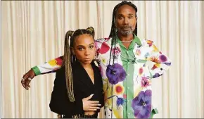  ?? Chris Pizzello / AP ?? Billy Porter, right, director of the new film "Anything's Possible," poses with the film's lead actor Eva Reign at the Ace Hotel in Los Angeles.