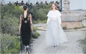  ?? Photos by Francois Mori, The Associated Press ?? Part of the Chanel Haute Couture Spring/Summer 2020 fashion collection.