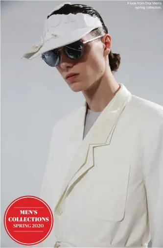  ??  ?? A look from Dior Men's
spring collection.