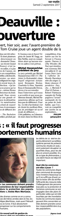  ?? (Agence locale de presse) ?? « Les communes doivent prendre conscience de leur responsabi­lité dans la protection des population­s », insiste Marc Mortueux.