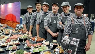  ?? PHOTO: SUPPLIED ?? The 2016 Sharp Blacks lost out to France at the World Butchers’ Challenge.